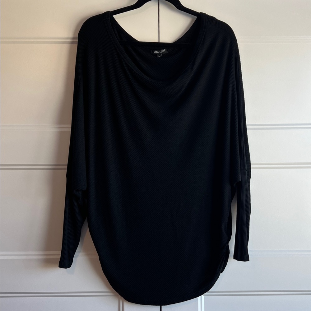 Black‎ Draped Top